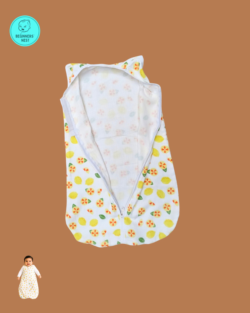 Yellow Lemon Muslin Sleeping Bag