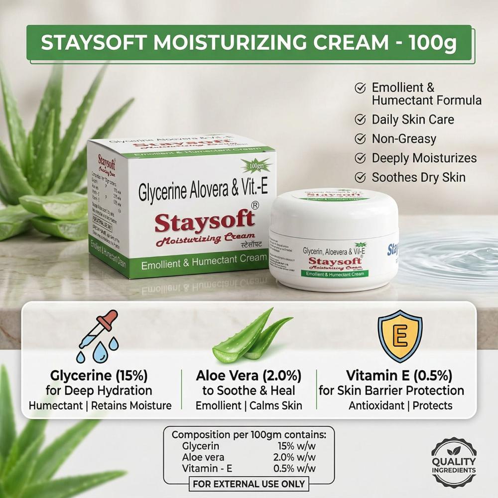 Glycerine, Aloevera And Vitamin E Cream 100 Gm