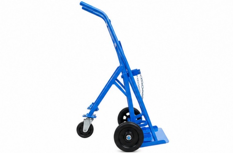 Mild Steel Double Gas Cylinder Trolley