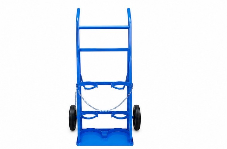 Mild Steel Double Gas Cylinder Trolley