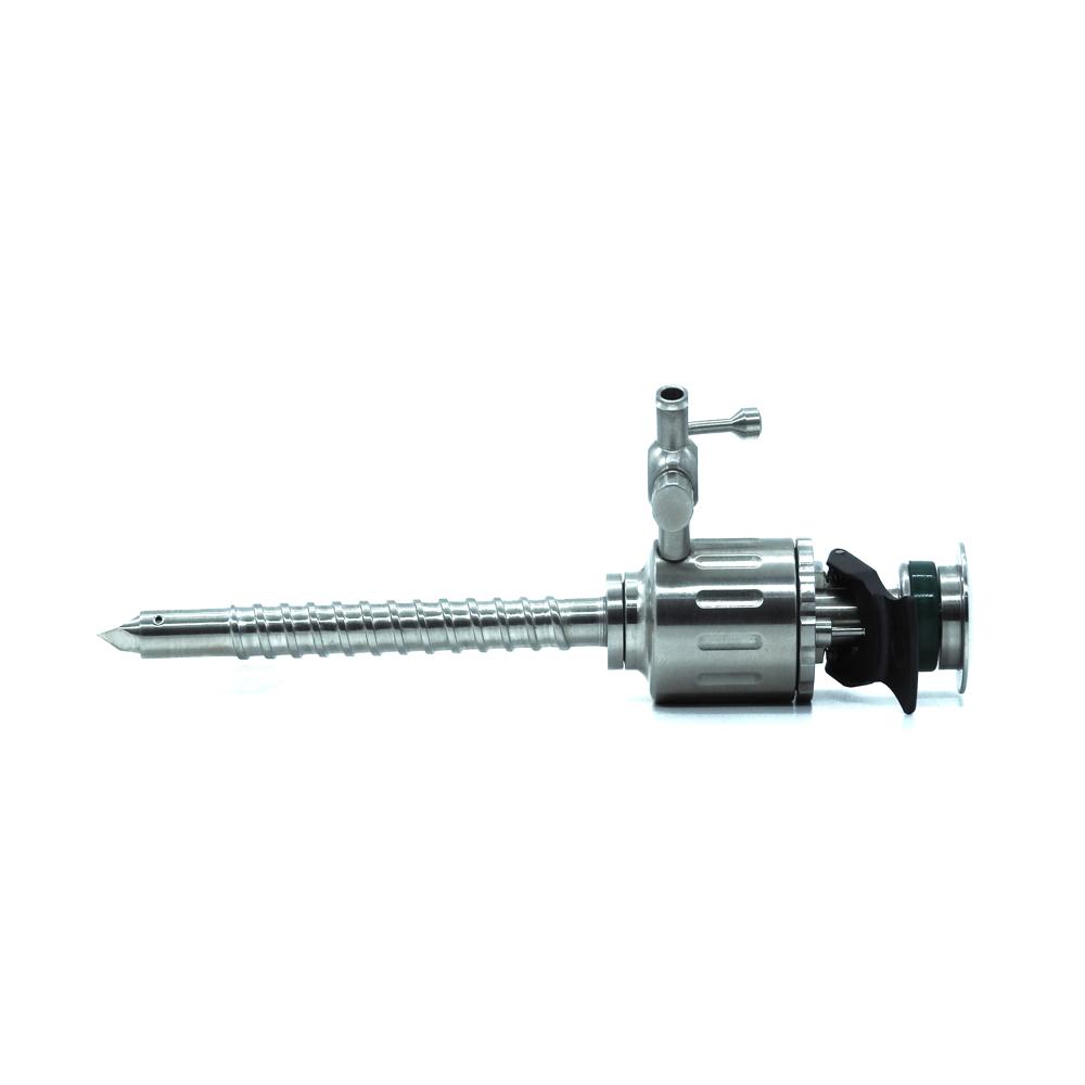 Trocar 7mm, 10.5cm Threaded Sleeve, Pyramidal Tip with Multifunctional Valve - FA1143T