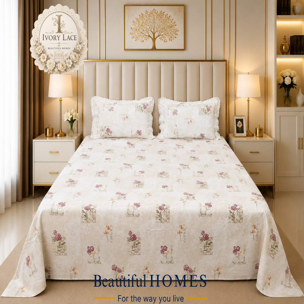 Ivory Lace Bedsheets