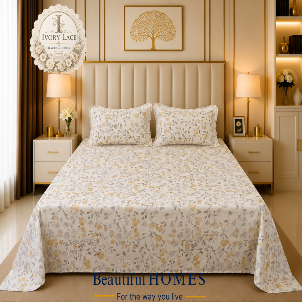 Ivory Lace Bedsheets