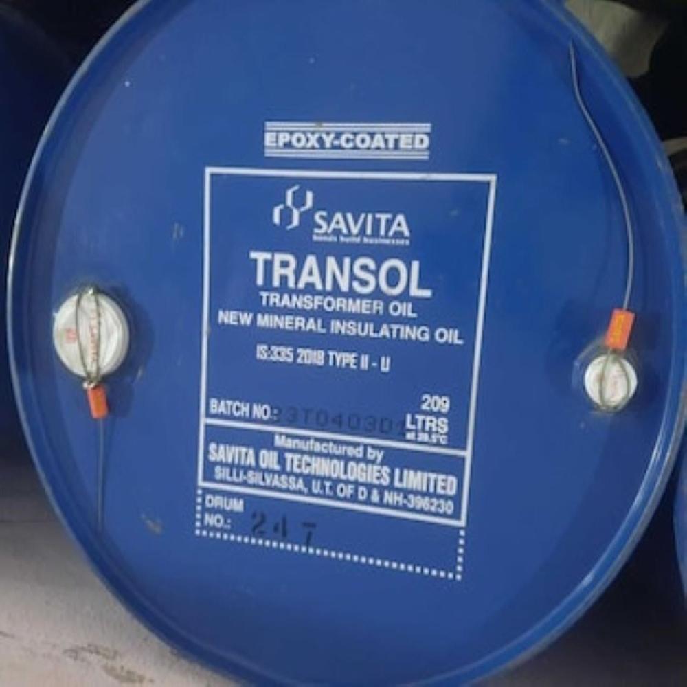 Transol Transformer Oil - Ash %: Nil / <0.01%
