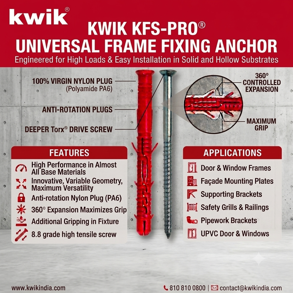 Door Frame Fixing Anchors (KWIK KFS-PRO)