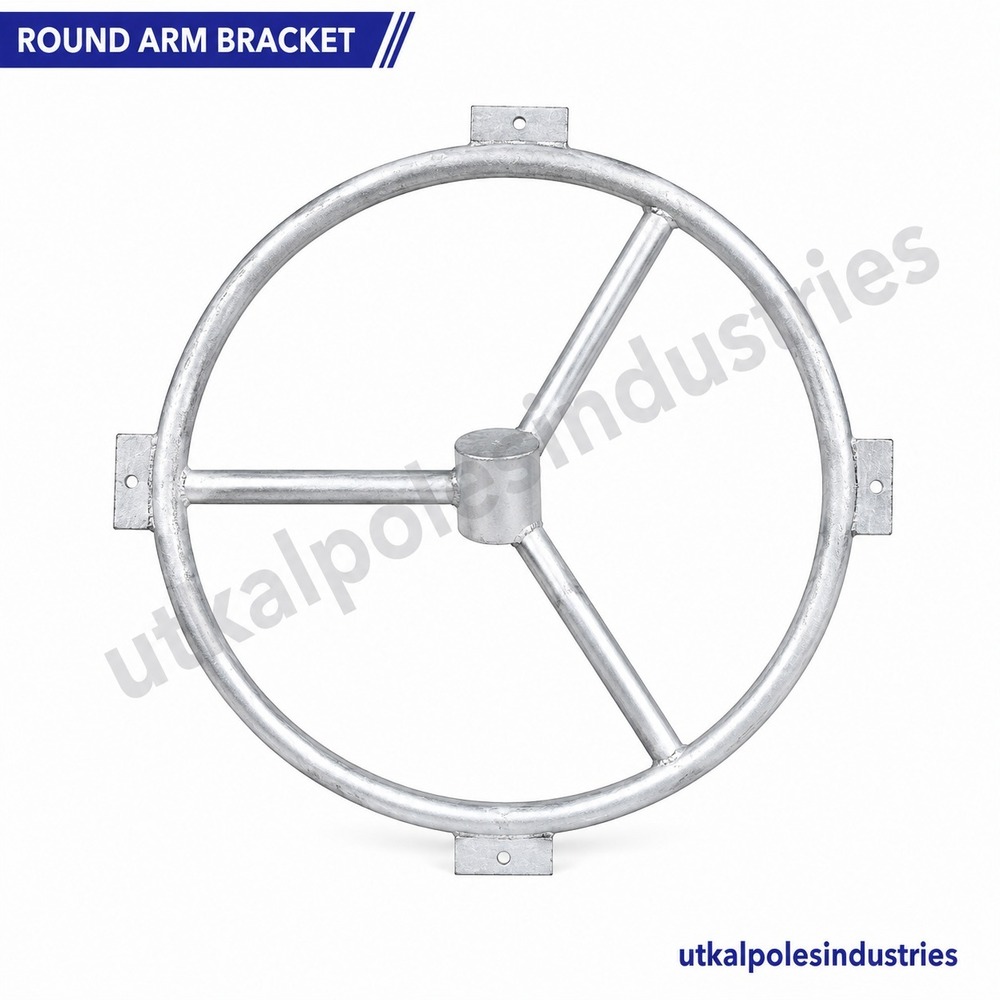 Round Arm Bracket Pole