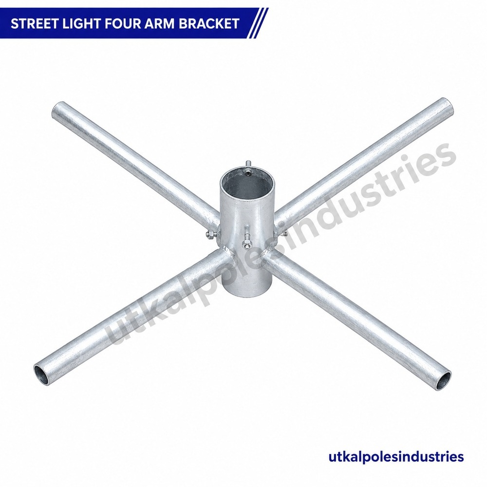 Street Light Four Arm Bracket Pole