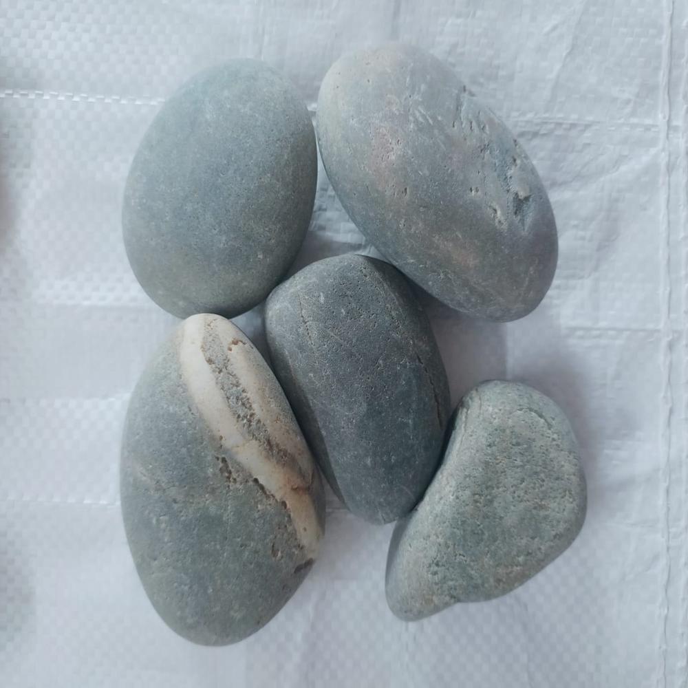 Tumble onyx polished pebbles stone smokey grey pebbles