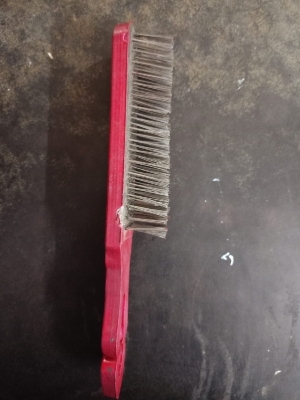 Pvc pink coloured wire brush