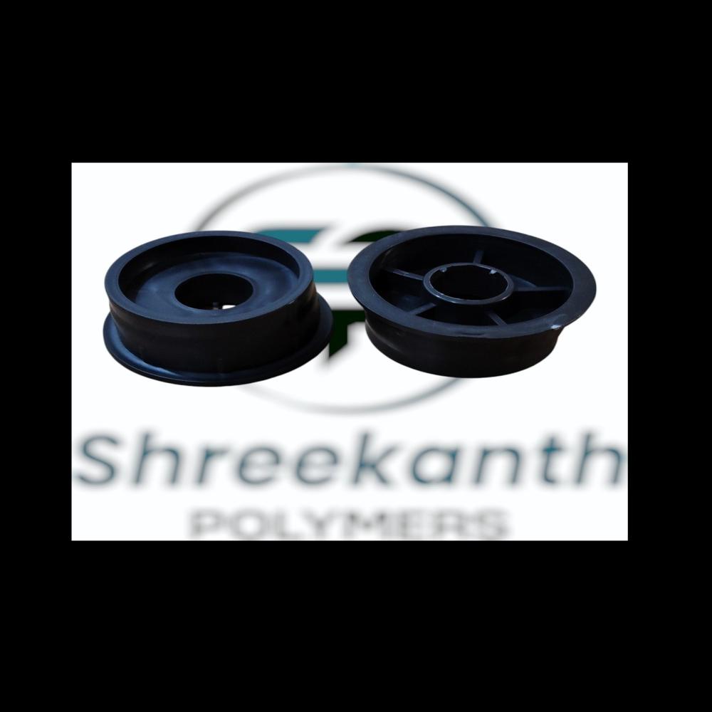 Core Plug 50g - Pp 76mm Flat Blue Rim, Manual Push Fit, Textile & Foil Roll