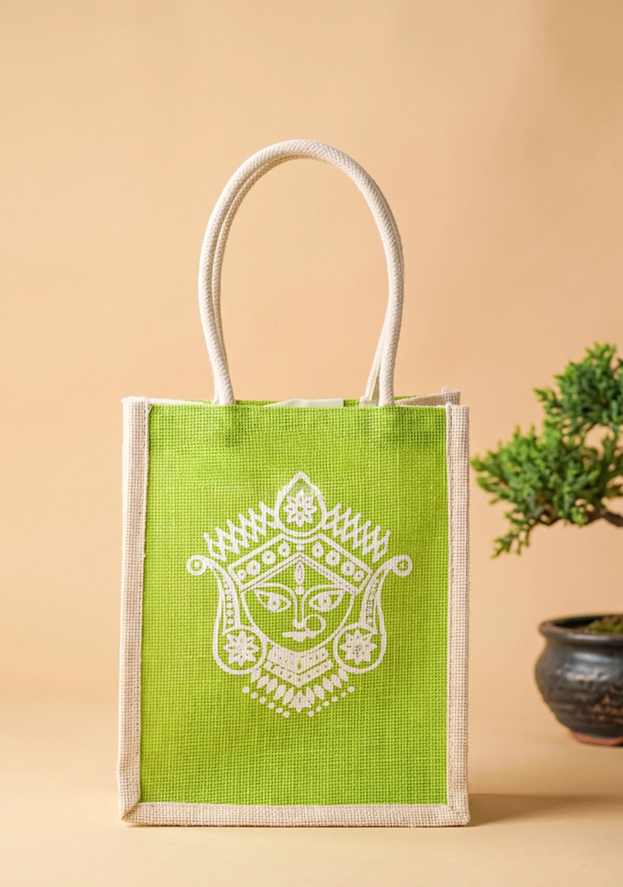 Durga Printed Jute Bag