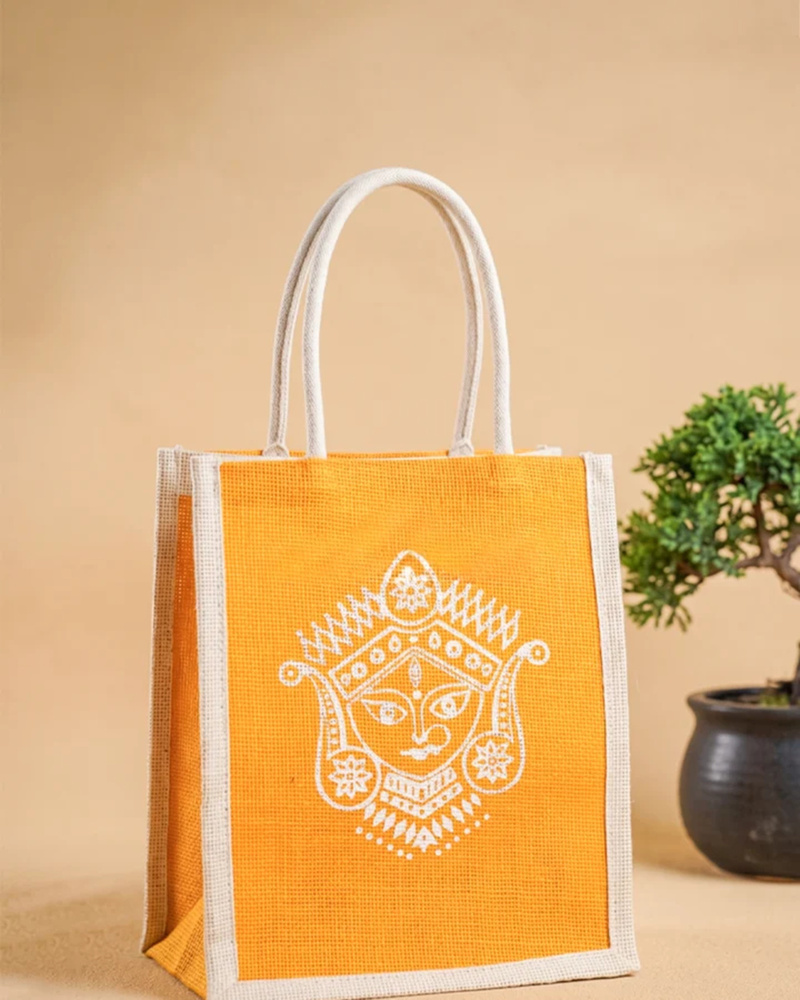 Durga Printed Jute Bag