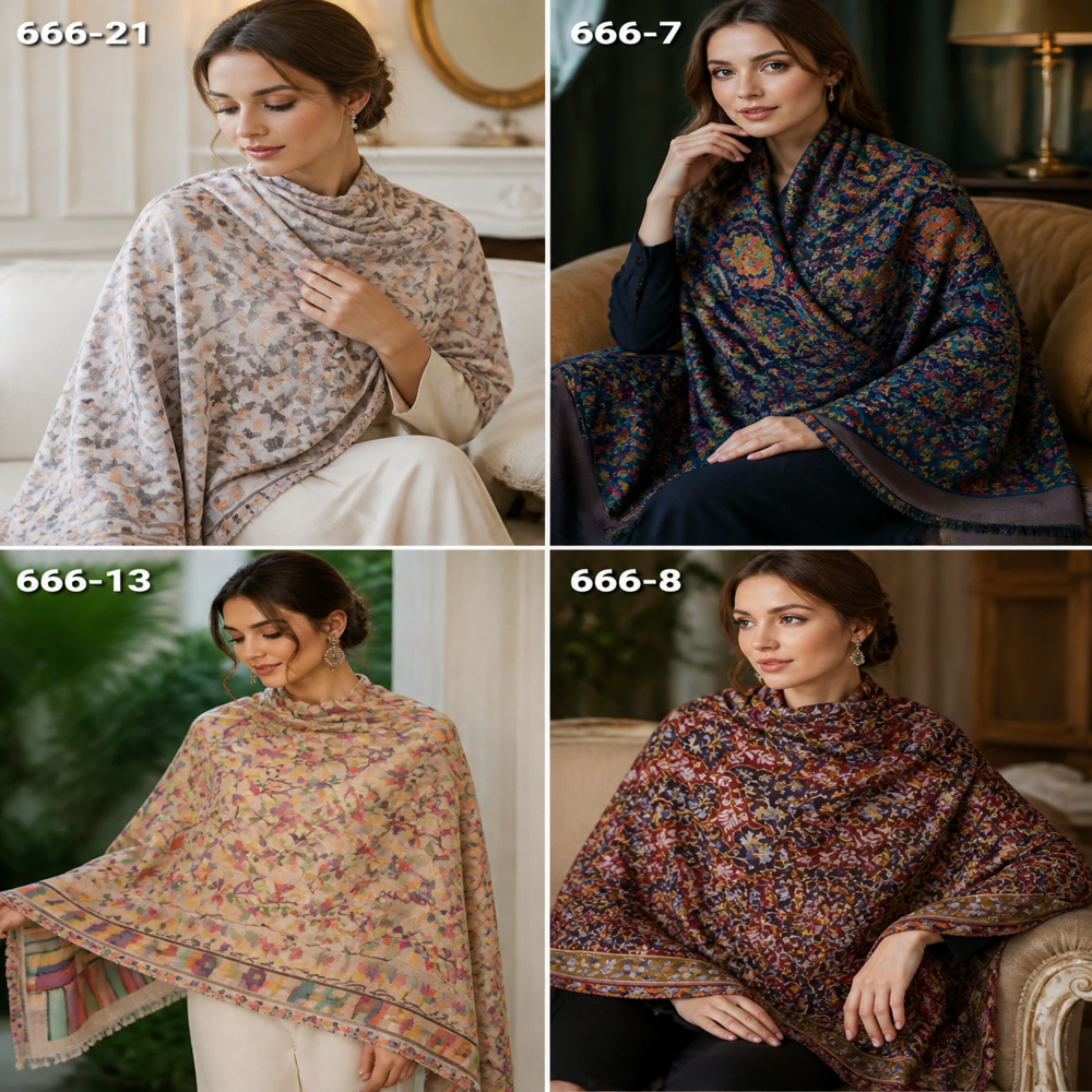 Fine merino wool kani cutting stoles