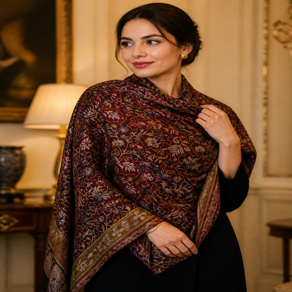 Fine merino wool kani cutting stoles