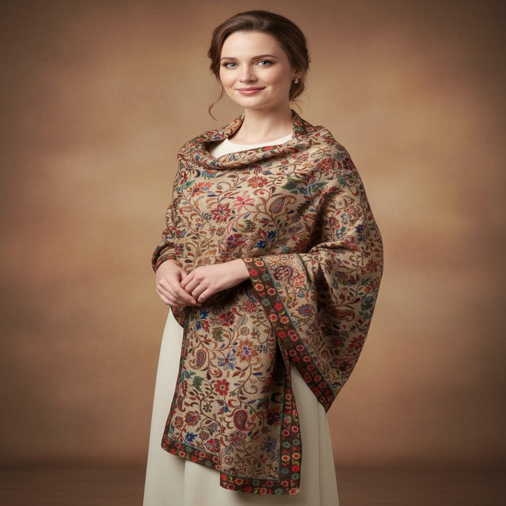 Pure wool kalamkari stoles