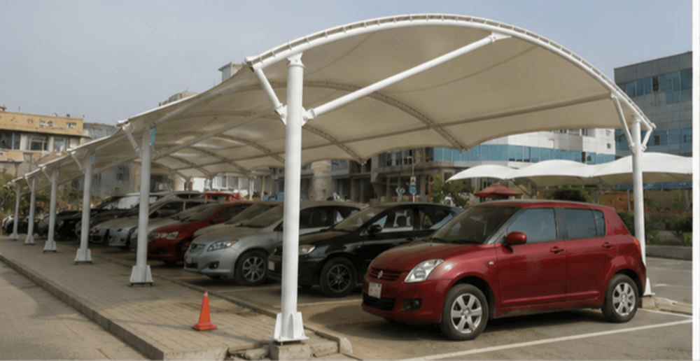 Car Parking Tensile Structure