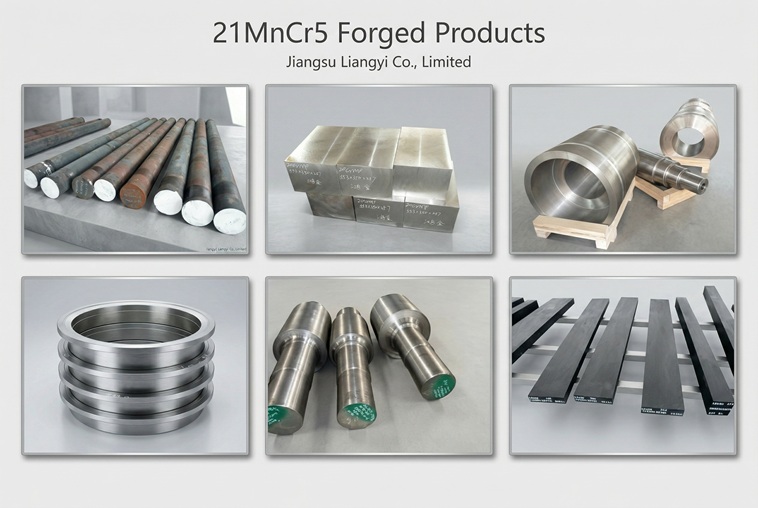 21MnCr5 1.2162 Case Hardening Steel Forgings for Tooling, Automotive Mould  Die Blocks, Gear Blanks, Shafts Sleeves