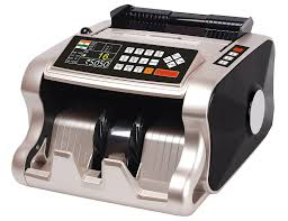 Counting Machine - High-accuracy Stainless Steel Note Counting Device | Adjustable Speed, Automatic Functionality, 1-year Warranty