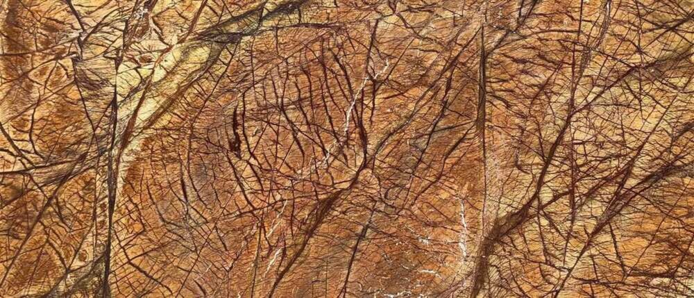 Rain Forest Brown Slab - Artificial Stone Type: Solid Surface