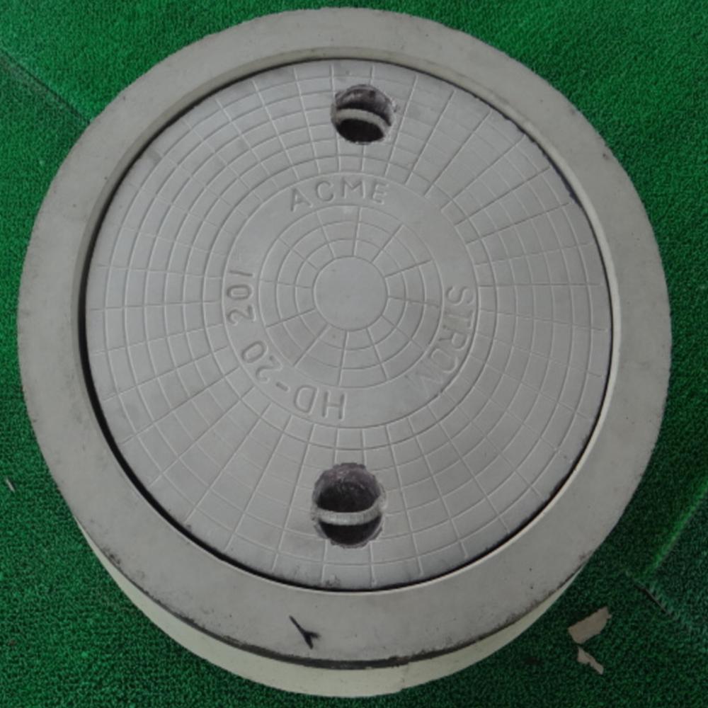 Round Manhole Cover - Concrete, 2.5 Ton Load Capacity | Round Shape, 50 To 80 Kg Weight, No Lock, Ideal For Drainage Applications