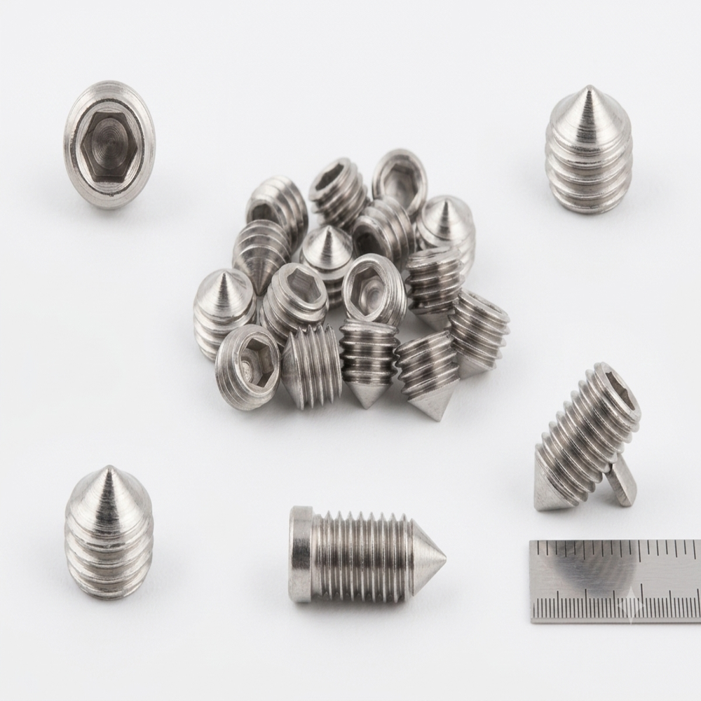 Stainless steel Cone Point Grub Screw