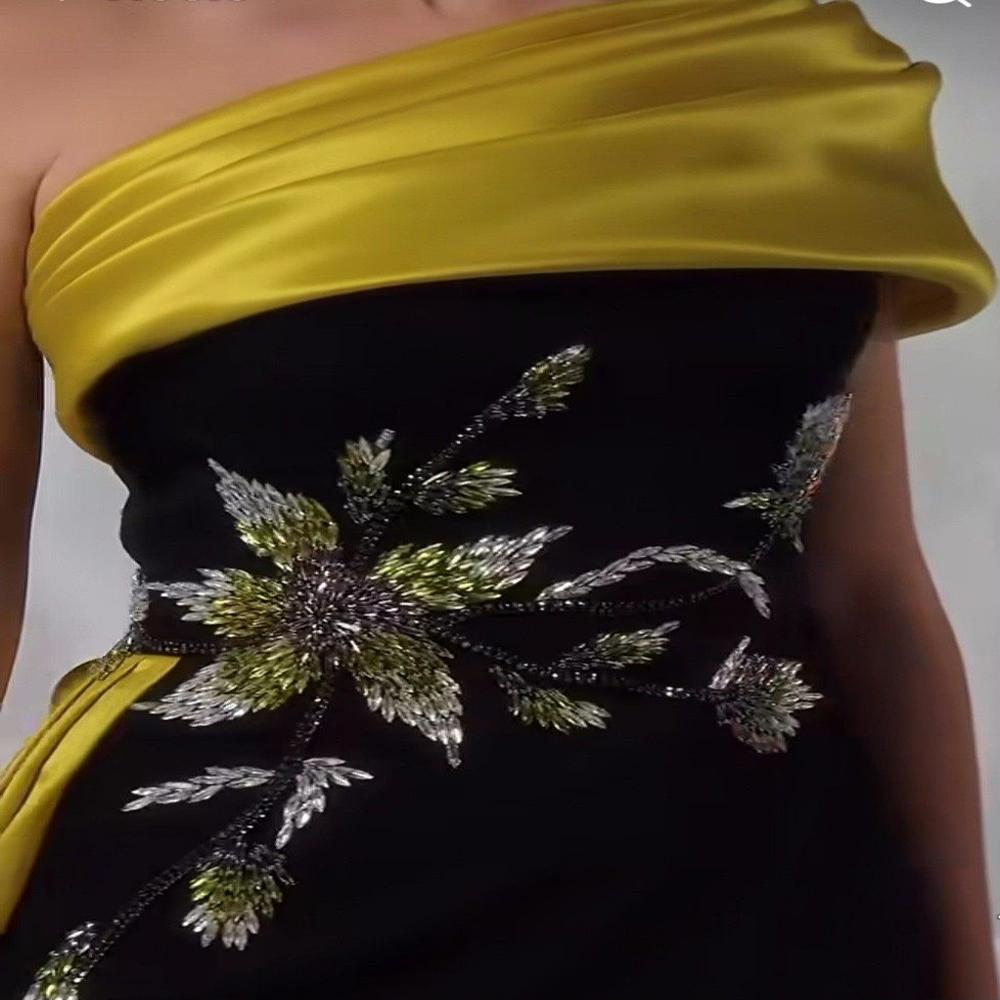 Golden Bloom Handwork Designer Corset Top
