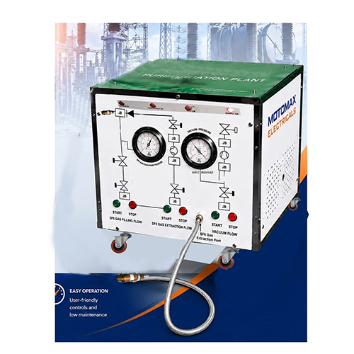 Motomax's Miniature SF6 gas handling plant- machine