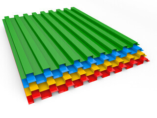 Coloured Profile Roofing Sheet