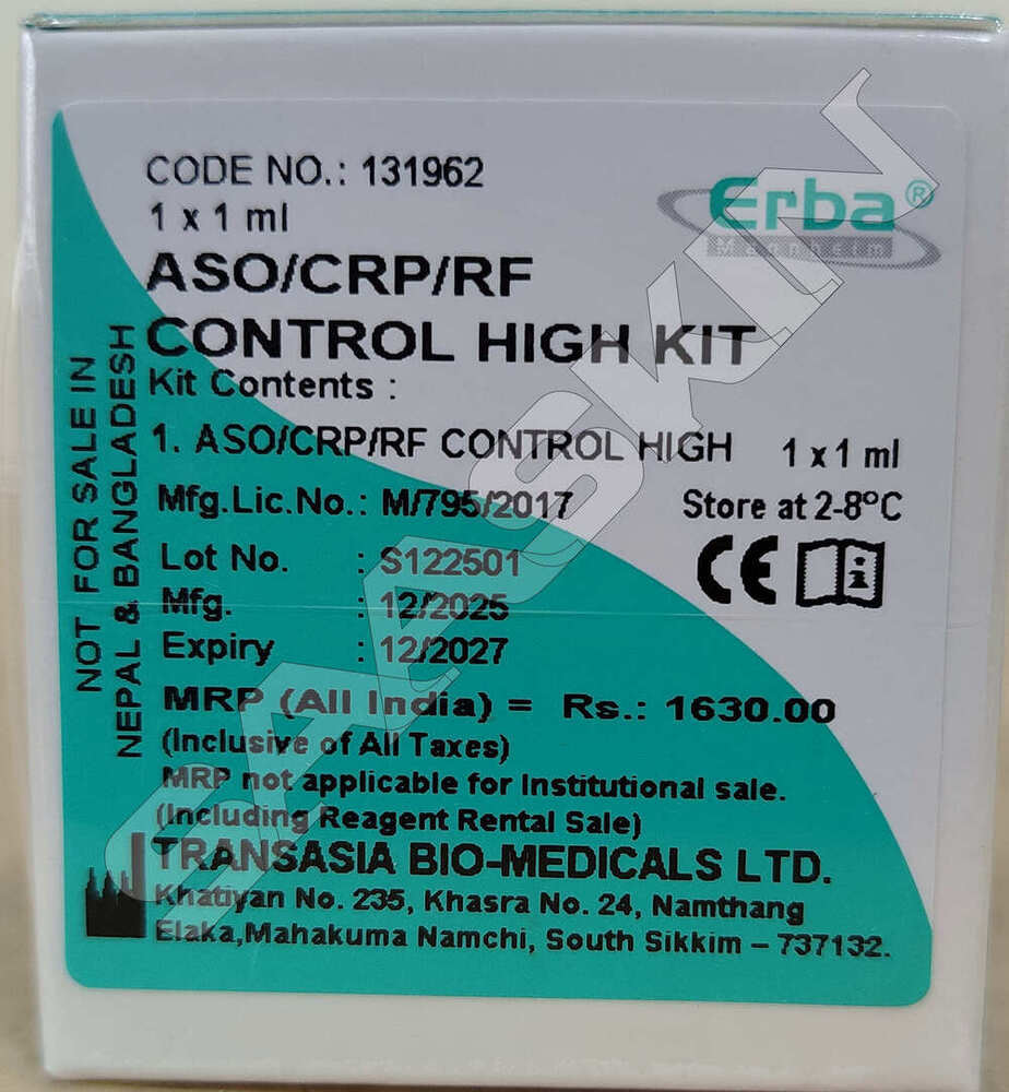 ERBA ASO/CRP/RF  Control kit
