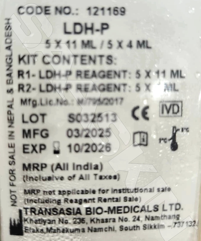 Erba Mannheim System Pack LDH-P Kit