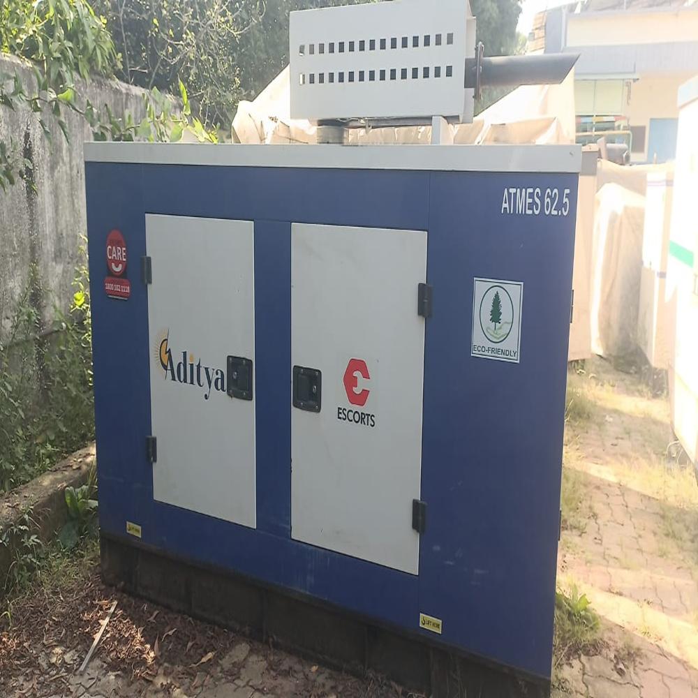 Industrial Silent Diesel Generator - Color: Black
