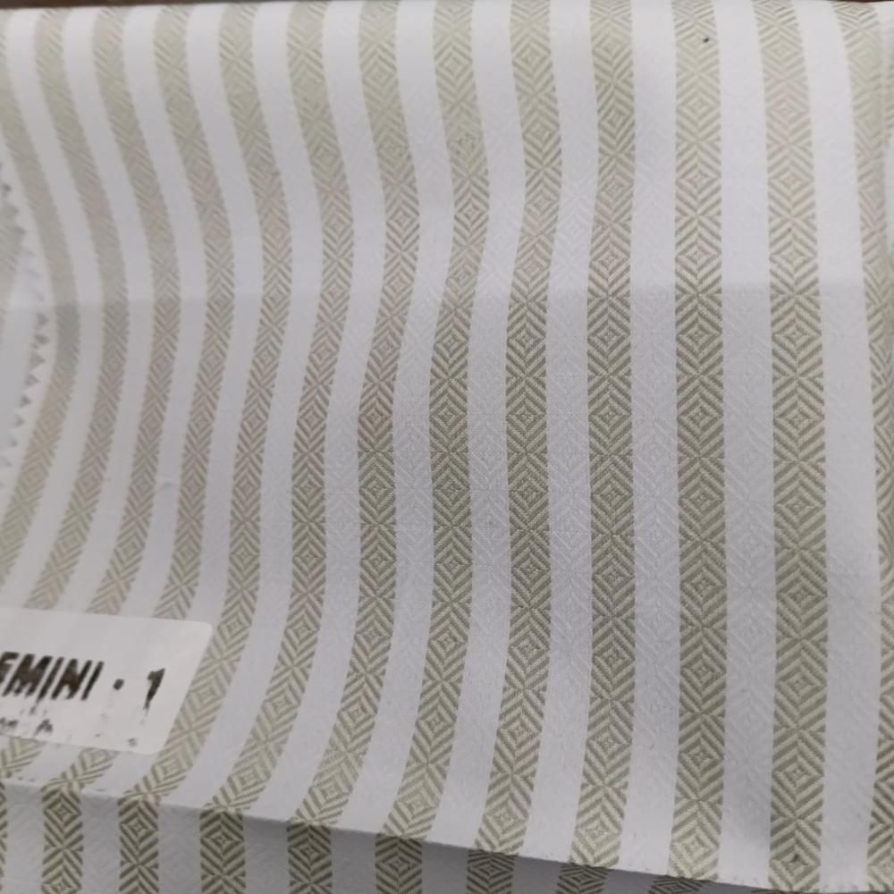 GEMINI POLYCOTTON GINGHAM STRIPE FABRIC 58