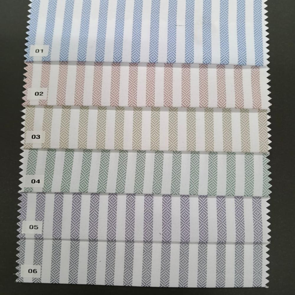 GEMINI POLYCOTTON GINGHAM STRIPE FABRIC 58