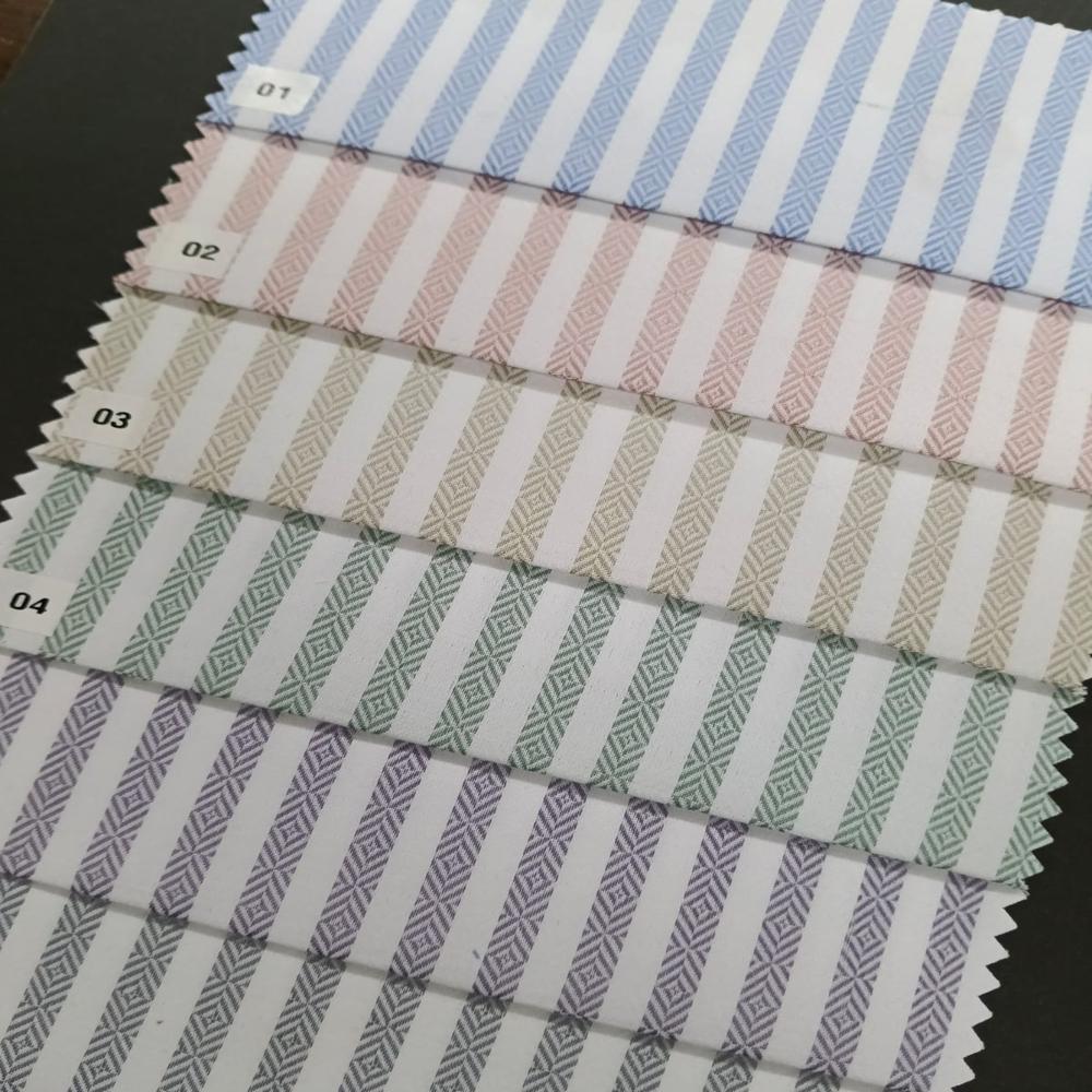 GEMINI POLYCOTTON GINGHAM STRIPE FABRIC 58
