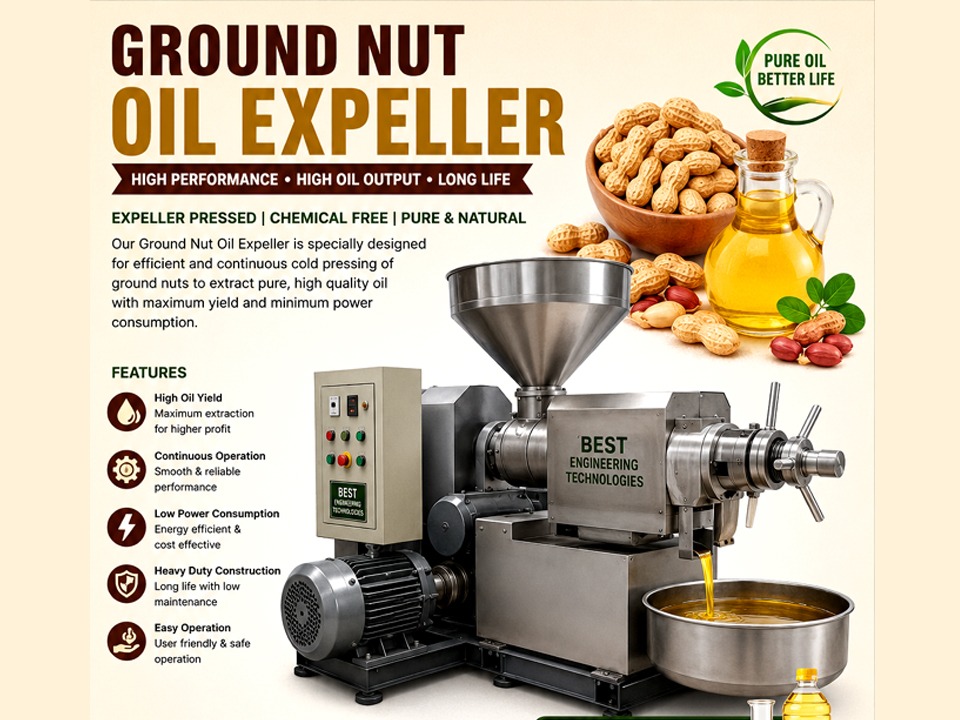 GROUNDNUT OIL EXPELLER MACHINE
