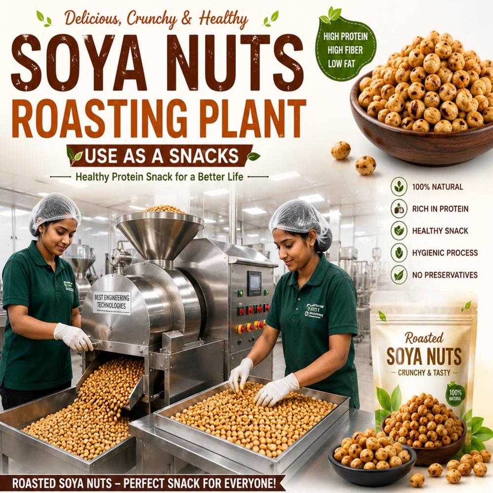 Soya Roasted Nuts Processing Plant
