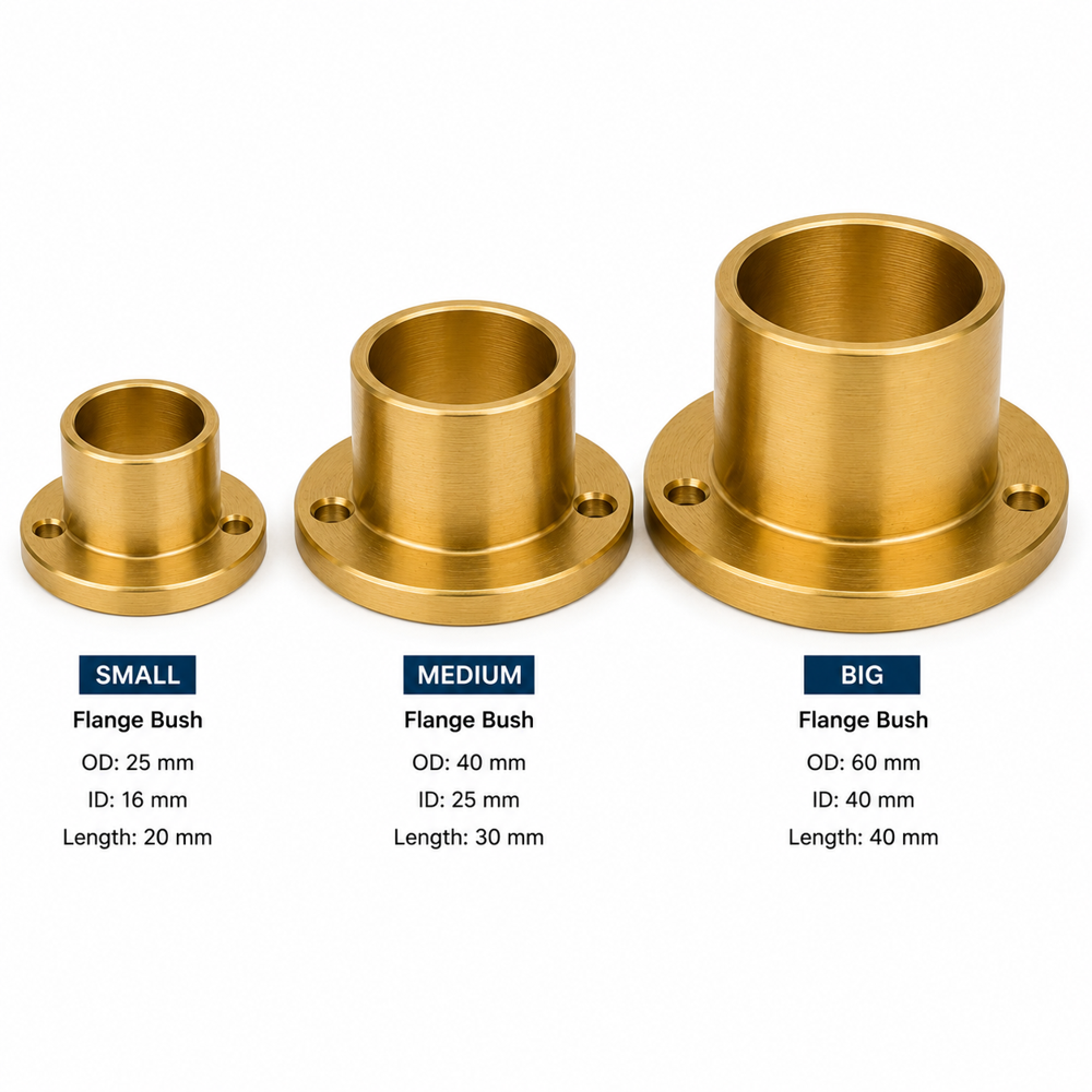 Precision Brass Flange Bushings & Sleeves