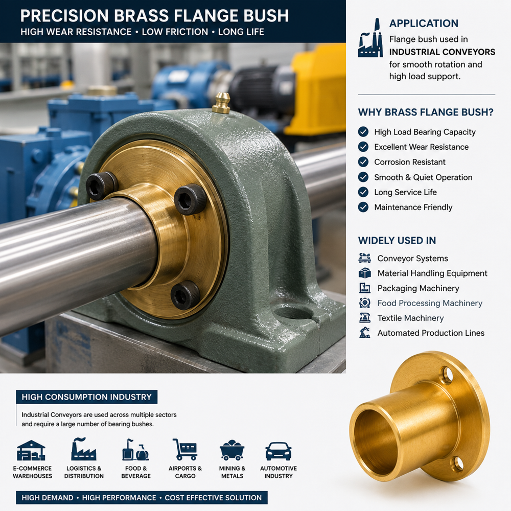 Precision Brass Flange Bushings & Sleeves