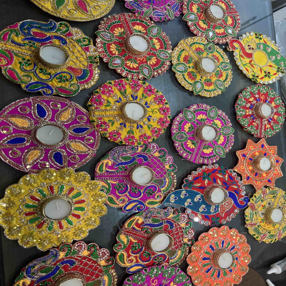 MDF Base Rangoli Diya