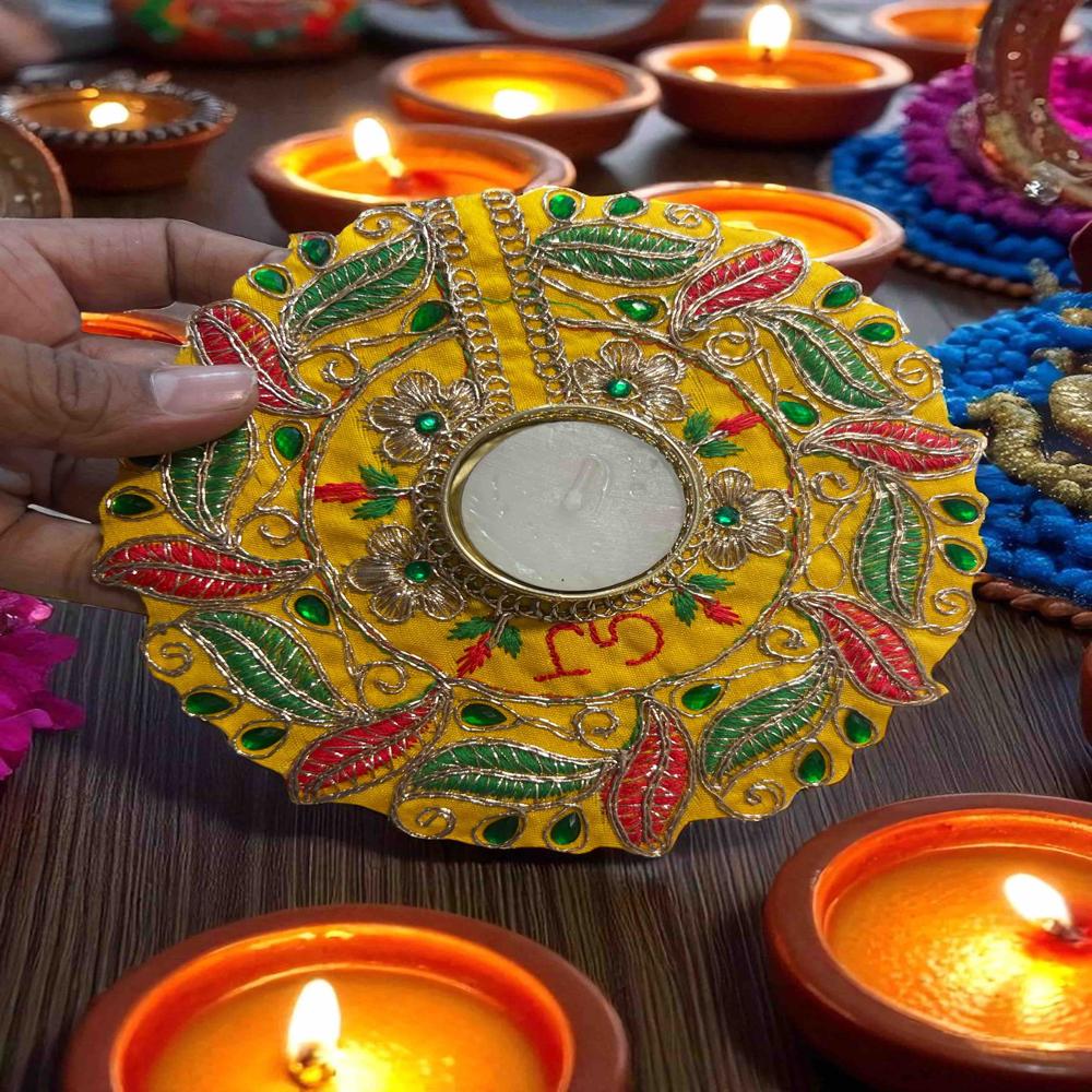 Mdf Base Rangoli Diya
