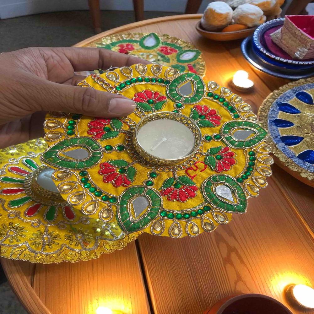 Mdf Base Rangoli Diya