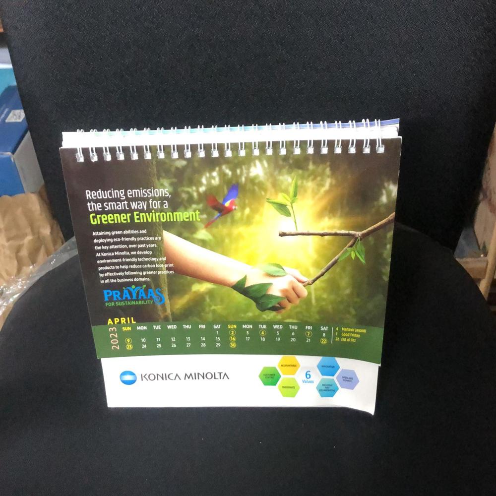 Custom Printed Calendar - High-quality Paper, A4/a3/custom Sizes, Wire-o Or Spiral Binding | Glossy Or Matte Lamination, Logo & Image Customization
