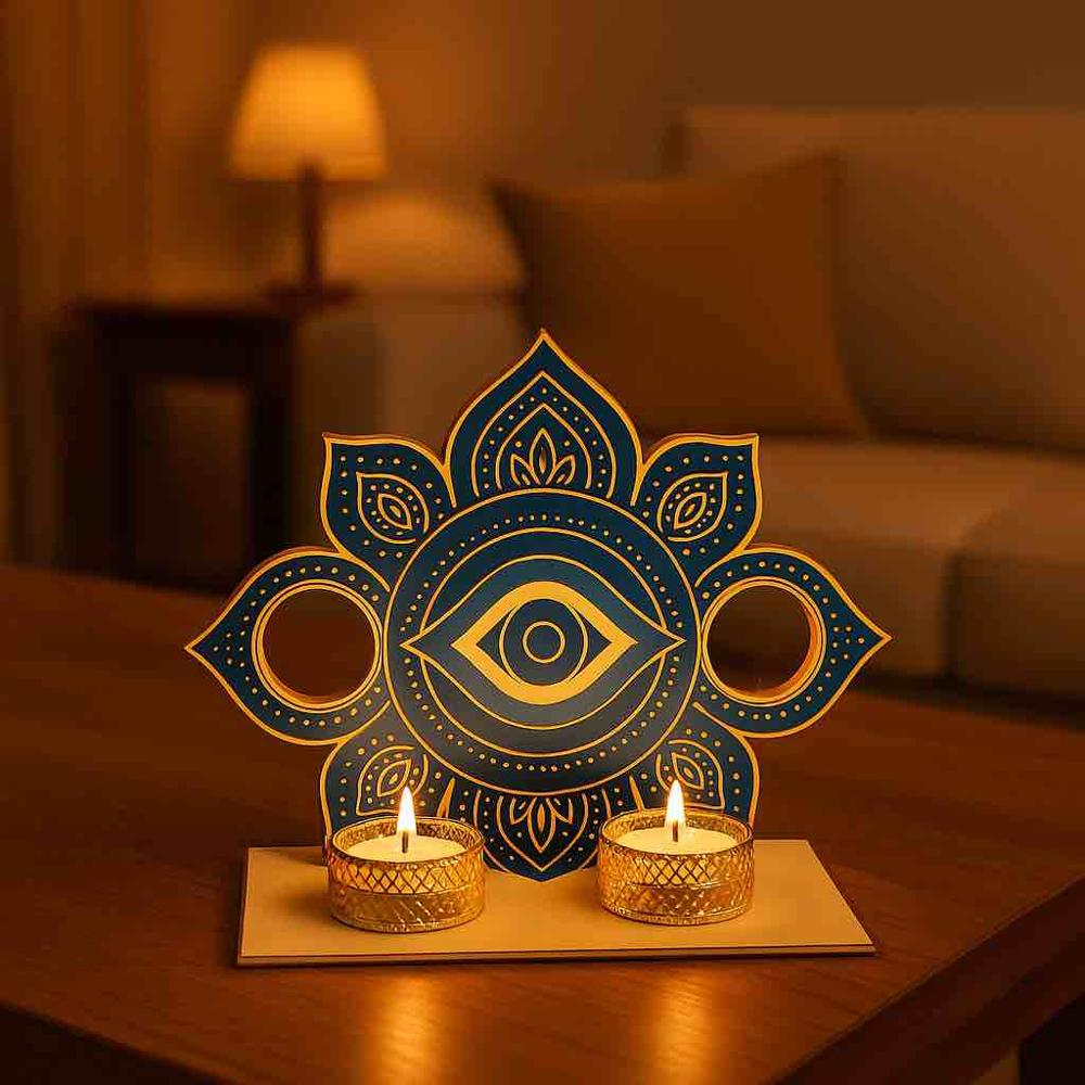 Rangoli Satnd Diya(Pack of 2)