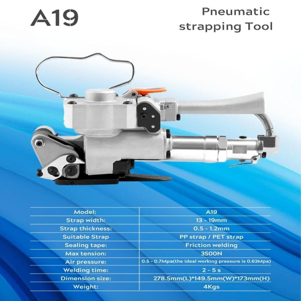 Adq 19 Pneumatic Strapping Tool - Color: Silver