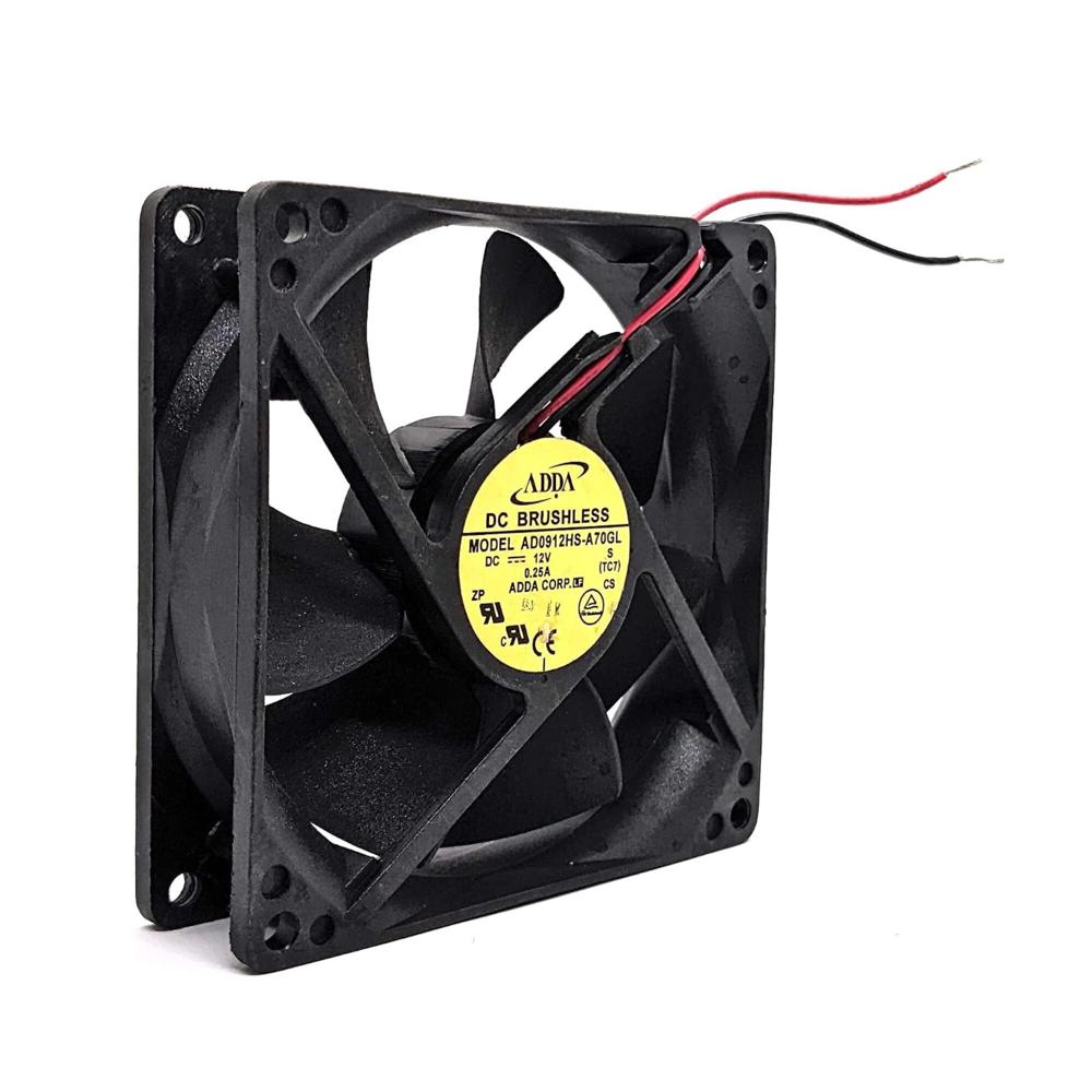 ADDA AD0912HS-A70GL 12V DC 0.25A 8025mm Ball Bearing Industrial Axial Cooling Fan