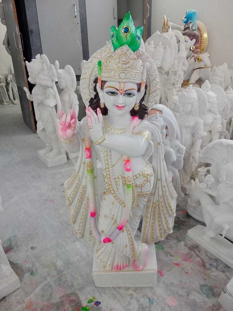 Marble Krishna Statue
