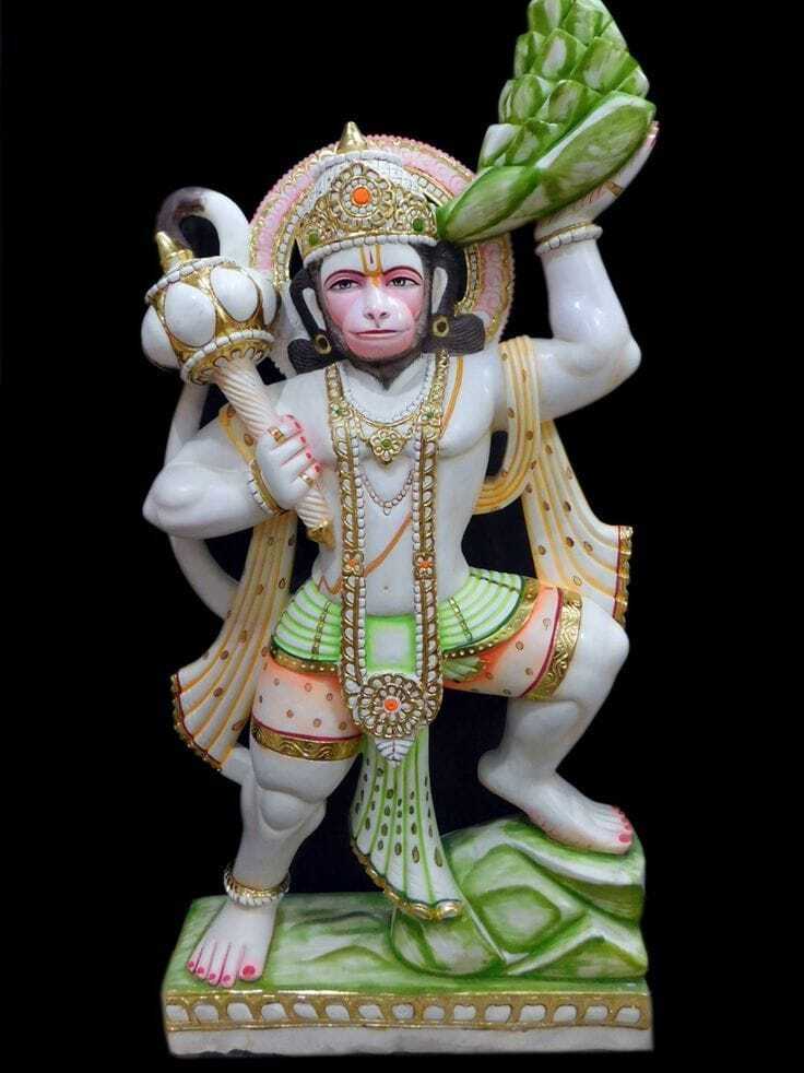 Veer Hanuman Marble Murti
