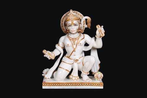 Bhakt Hanuman Marble Statue