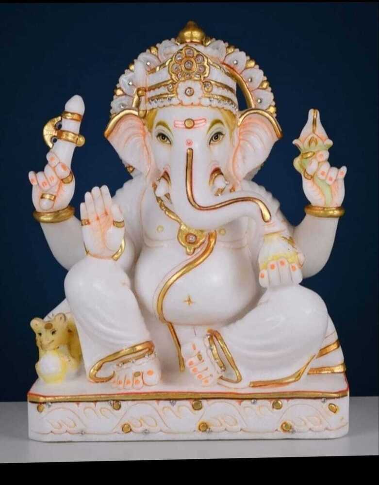 Luxury Marble Ganesha Idol