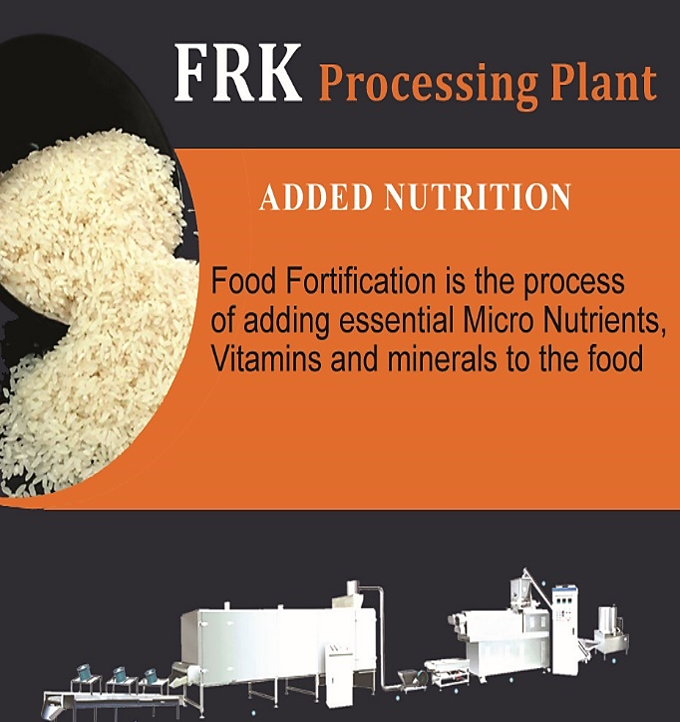 FORTIFIED RICE KERNAL (FRK) PROCESSING MACHINE